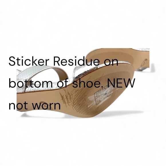 MICHAEL Michael Kors Amal Snakeskin Ankle Strap Sandals Size 8.5 - Picture 8 of 8